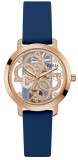 Ceas Dama Guess Quattro GW0452L1, Inox, Curea Silicon, Analog, Quartz, Rezistent Apa 3ATM, Diametru 36mm