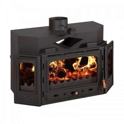 Focar de semineu, TC, 4,9 kg/h, 1080 x 590 x 670