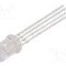Dioda LED 5mm, RGB, convex, 1.6...2.5/2.8...3.8/2.8...3.8V, LUCKYLIGHT - LL-509RGBC2E-006