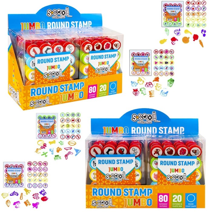 Accesorii craft, Stampilute rotunde, 20 buc/set &ndash; S-COOL