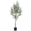 Emerald Măslin artificial, 140 cm, &icirc;n ghiveci din plastic 435919