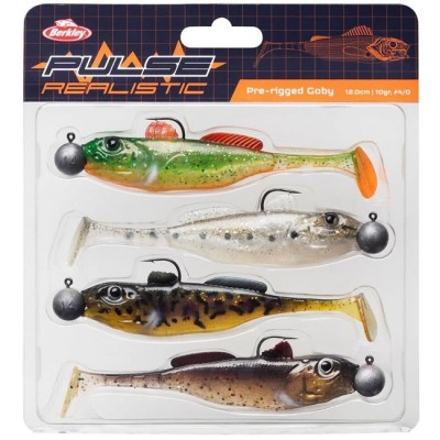 Set Berkley Pulse Realistic Goby Prerigged, 7cm, 4buc/plic foto