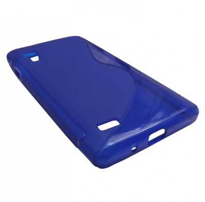 Husa silicon S-line albastra pentru LG Optimus L9 P760 foto
