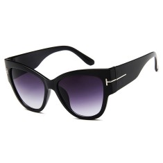 Ochelari de soare pentru femei, 9778, black / gradient gray foto