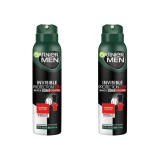 Set 2x Deodorant spray Garnier Men Invisible Black White Colors, 150 ml