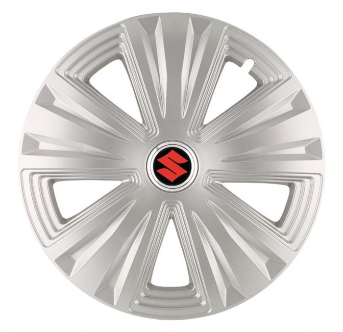 Set 4 Capace Roti, potrivite jantelor de R14, pentru Suzuki, model glory Gri