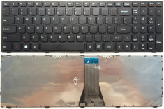 Tastatura laptop Lenovo G50-45 Neagra US cu rama foto