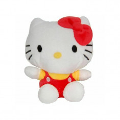 Play by play - Jucarie din plus Hello Kitty cu salopeta rosie, 17 cm