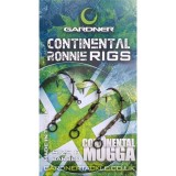 Montura Ronnie Rig Continental pe carlig Muga 4 Gardner,set x 3 buc.