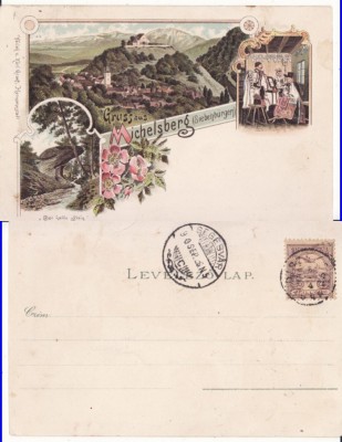Cisnadioara ( Michelsberg )- rara- Litografie foto