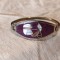 BRATARA vintage MEXIC cu intarsii de SIDEF pe fond VIOLET contrast SUPERB