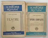 VASILE ALECSANDRI - TEATRU , VOLUMELE I - II , 1928