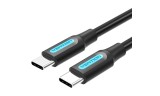Cablu USB Vention, USB Type-C (T) la USB Type-C (T), 1m rata transfer 480 Mbps, invelis PVC, negru, &quot;COSBF&quot; (timbru verde 0.18 lei) - 6922794749443