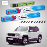 Cumpara ieftin Ștergătoare Jeep Renegade BU 2014-prezent | Set Față și Spate Flat Premium &ndash; TeamCar&reg;