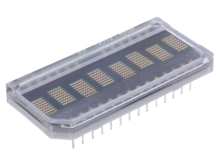 Afişaj LED alfanumeric 8 caractere, verde, 0,2" - BROADCOM