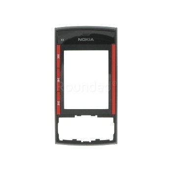 Coperta frontală Nokia X3 roșie foto