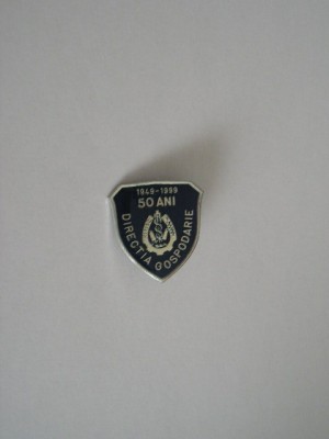 QW9 N2 77 - insigna - Militar - logistica - Directia gospodarie 50 ani - 1999 foto