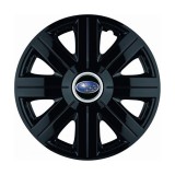 Set 4 Capace Roti, potrivite jantelor de R14, pentru Subaru, model Cosmos Negru
