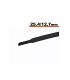 Tub termocontractibil negru 25.4mm/ 12.7mm 0.5m