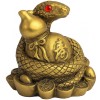 Șarpe cu monede și wu lou, obiect feng shui 2025 pentru bani și sănătate. 5,5 cm