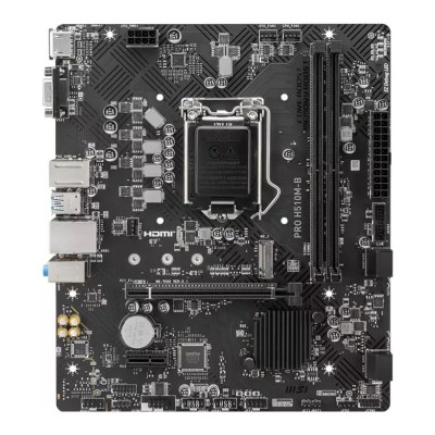 MSI PRO H510M-B DDR4, mATX, Chipset H470 (supports only 10th Intel processors), Socket 1200, DDR4/2933MHz, 1xPCIe x16 slots, 1xM.2 slots, 1xHDMI, 1xVG foto