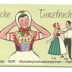 DDR 1971 - Costume populare II, carnet filatelic neuzat