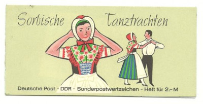DDR 1971 - Costume populare II, carnet filatelic neuzat foto