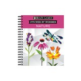 Brain Games - Sticker by Number: Nature (2 Books in 1 - Geometric Stickers)