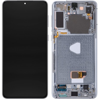 Display cu Touchscreen Samsung Galaxy S21+ 5G G996, cu Rama, Argintiu (Phantom Silver), Service Pack GH82-27268C foto