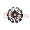Set 4 Capace Roti Skoda Negre R16 Model 421 Argintiu Plastic Flexibil, Fixare Sigura Jante Tabla