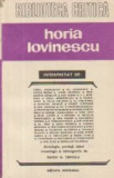 Horia Lovinescu interpretat de...