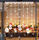 Set de 9 stickere autocolant pentru ferestre de Craciun Heekpek, PVC, multicolor, 21 x 29 cm