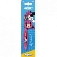 Periuta de dinti Soft cu ventuza pentru copii Minnie Mouse, +3 ani, Mr White