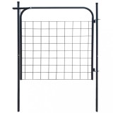 VidaXL Poartă pentru gard de de gradină 100 x 100 cm antracit