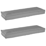 vidaXL Set de perne pentru palet 2 pcs Gri 120 x 40 x 8 cm 42001699