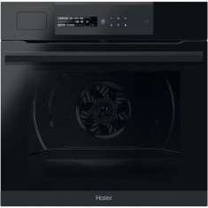 Cuptor electric incorporabil Haier HWO60SM6B9BH, 70 litri, WiFi, Steam, Autocuratare Pirolitica, 9 functii, Grill, Sonda carne, Softclose, Clasa A+, N