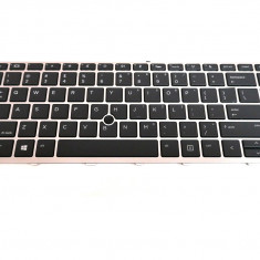 Tastatura laptop, HP, Probook 640 G4, 645 G4, us, iluminata, point sticker