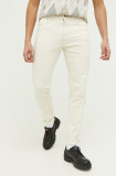Abercrombie &amp; Fitch jeansi barbati, culoarea bej