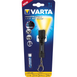 Mini Lanterna LED Varta Indestructible, Cu Breloc, Neagra