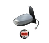 Oglinda exterioara Ford C-Max, 11.2010-, partea Dreapta, culoare sticla crom, sticla convexa, cu carcasa grunduita, cu incalzire, ajustare electrica,, SRLine