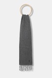 Trussardi eșarfă de l&acirc;nă culoarea gri, uni, S600C000002N