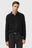 AllSaints pulover din amestec de l&acirc;nă SONNY culoarea negru, M014KC
