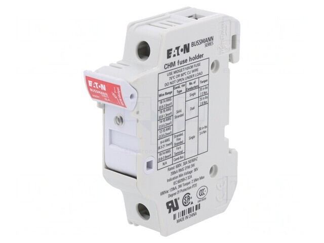 Clemă DIN 32A 690VAC Poli 1 10,3x38mm