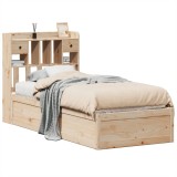 Cumpara ieftin Cadru pat fara saltea, 90x190 cm, lemn masiv de pin