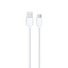 Cablu Date/ Incarcare usb Tip C, Detech, 1m, alb, usb 2.0 tata la usb type-C