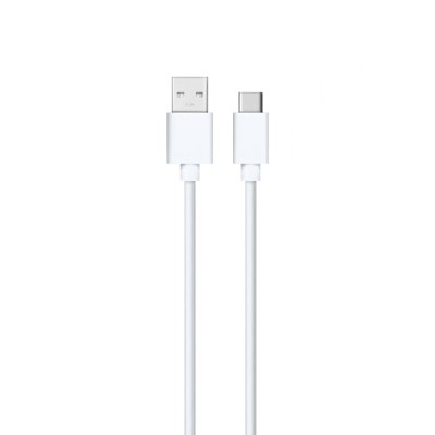 Cablu Date/ Incarcare usb Tip C, Detech, 1m, alb, usb 2.0 tata la usb type-C foto