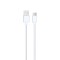 Cablu Date/ Incarcare usb Tip C, Detech, 1m, alb, usb 2.0 tata la usb type-C