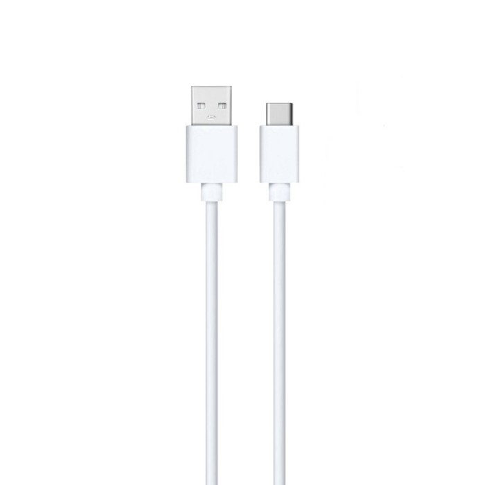 Cablu Date/ Incarcare usb Tip C, Detech, 1m, alb, usb 2.0 tata la usb type-C