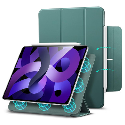 Husa pentru iPad Pro 11 2018 iPad Air 4 5 (2020 2022) ESR Rebound Magnetic Forest Green foto