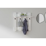 Cuier cu pantofar Carina, Alb, 70 x 70 x 18 cm